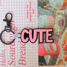 1 Pc Acrylic Name Keychain For Car Key, Name Tags For Men Boys, Custom 3D Printed Keychain , Custom Key Chain, Name Keychain , Custom Key Ring , 3D Printed Name, Custom Name Keychain ,Backpack Tag For Thanksgiving, Christmas Familly Girlfriend Mom Gifts,Delicate Romance, Utilitarian Chic