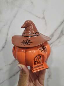 2 Stücke/Set Hexenhut/Blatt Kürbis Silikonform - Epoxidharz Halloween Deko, DIY Kerzenhalter & Basteleien, Kürbis Dekorationen, Bastelbedarf, Feiertags Behälter, Feiertags Design, detaillierte Handwerkskunst