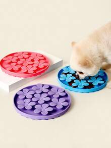 PETSIN 1pc Pet Lick Plate, Slow Pet Food Feeder, Suction Cup Interactive Toys For Dogs And Cats