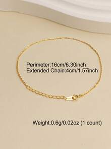BALMORA 1 件 925 纯银镀 14K 金简约手链，适合女孩/女士/女朋友/母亲复古派对约会礼物日常佩戴生日礼物