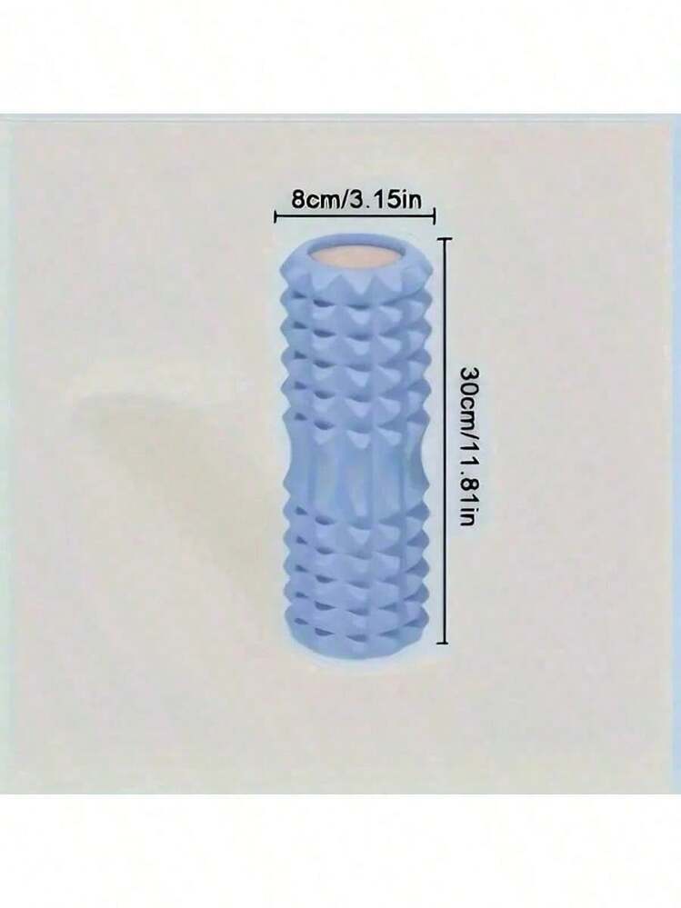 1 件粉色泡沫瑜伽按摩滚轮，用于肌肉放松和灵活性 - 纹理表面深层组织按摩，非常适合瑜伽、普拉提和健身运动，瑜伽配件 | 纹理滚轮 | 轻质滚轮，瑜伽配件 - 彩色 - 查看 9