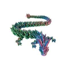 بيضة تنين مطبوعة 4D مع نموذج تنين متحرك داخلها، تمثال تنين مطبوع ثلاثي الأبعاد، متوفر بألوان متعددة (أحمر، أصفر، أزرق، أخضر، بنفسجي)، هدية مثالية لأعياد الميلاد والأعياد والعام الجديد