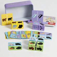 Wooden Iron Box Shadow Pairing Building Blocks Children's Educational Toys Wooden Iron Box Shadow Pairing Building Blocks Children's Educational Toys Wooden Educational Blocks Iron Box Building Blocks Safe Wooden Blocks Teaching Toy Blocks Wooden Block Puzzles Wooden Iron Box Shadow Pairing Building Blocks Children's Educational Wood Blocks Wooden Block Puzzle Building - Multicolor - View 4