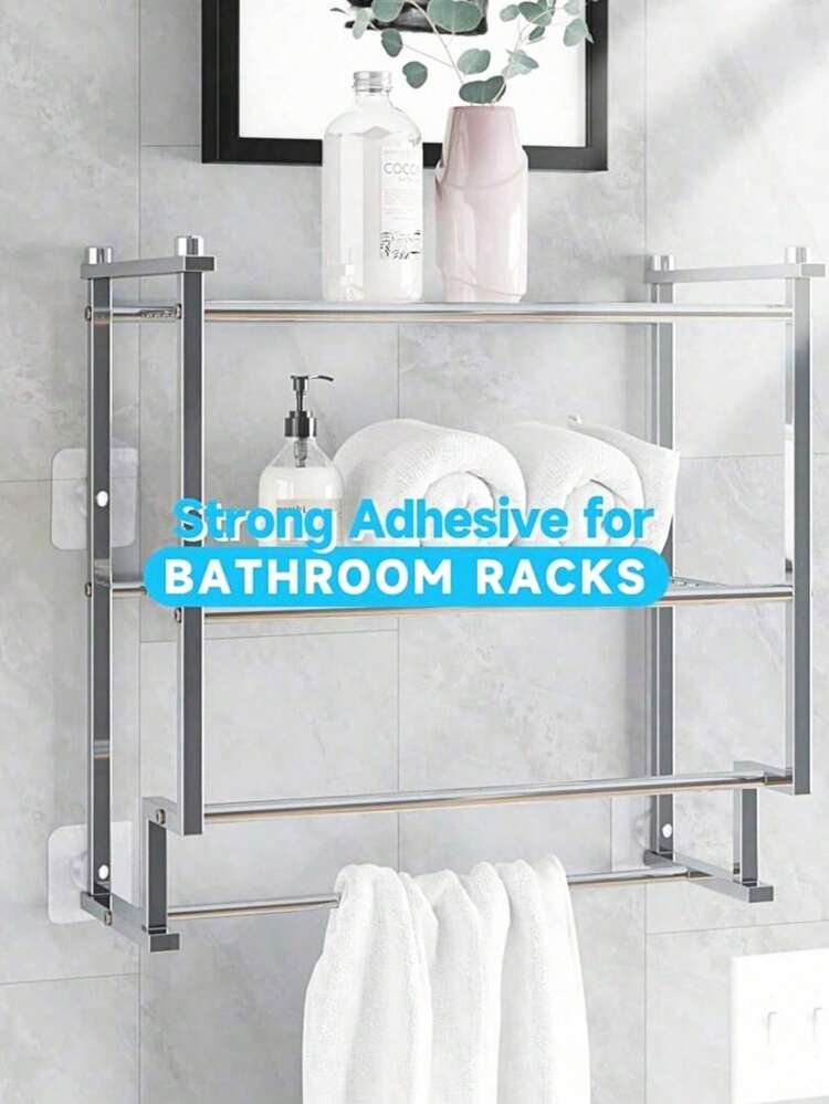 30片装重型免钻螺丝贴纸，自粘螺丝，隐形墙钉，免钉悬挂式置物架、吊坠、无框免钉贴纸相框、时钟，无缝免钻设计，厨房墙钩，免钻孔安装，实用挂钩和浴室收纳悬挂套装 - 無色 - 查看 8