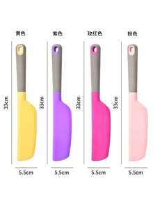 1 件/4 件/奶油蛋糕刮刀烘焙工具，果酱搅拌刀面包抹刀，适用于烹饪、烘焙、搅拌和切割奶油蛋糕，烹饪不粘锅 - 彩色 - 查看 4