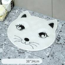 1pc Bath Tub And Shower Mat, Anti-Slip Shower Pad With Drain Holes And Suction Cups, Soft Machine Washable Rug, Home Bathroom Shower Mat, Bathroom Accessories, Bathroom Decor, Kitchen Area Rug, Laundry Room, Bathroom Non-Slip Mat With Suction Cups, Bath Rug, Shower Mat With Circular Holes Design, Bathroom Massage Ring, Quick Drainage, Suitable For Shower Stall, Hotel Bathroom, Toilet, Bathtub, Bathroom Accessories