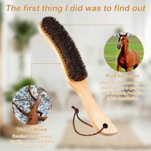 Cowboy Lint Brush Set, Premium Felt Hat Cleaning Kit With Horsehair Bristles, Wooden Handle, Lint Brushes For Clothes & Cowboy Hat Care