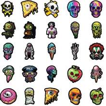 50Pcs Ghost Face Skull Stickers Waterproof PVC Cartoon Decorative Luggage Skateboaro Insulation Cup Phone Tablet Gift Sticker Back To School - Multicolor - View 5