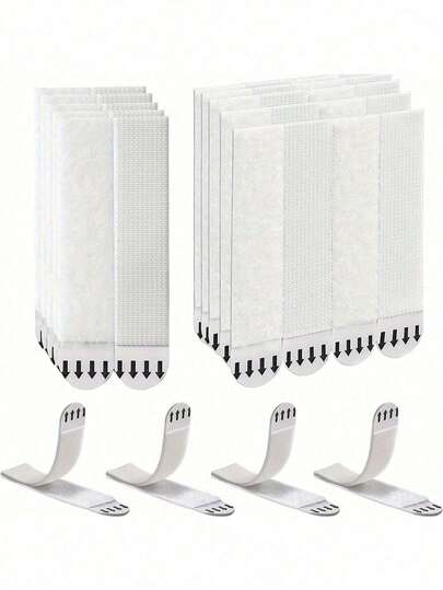 1/6/12/24pcs No-Drill Picture Hanging Strips,Double Sided Adhesive Tape Damage-Free Frame&Picture Hanger No-Drill Required Adapt To Various Types Of Walls! Strips For Decor Glue Stickers Hook Suitable For Fixing At Home, Such As Hanging Paintings And Posters Picture Frame, Decorative Painting