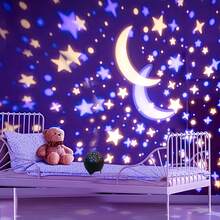 مصباح إسقاط سماء النجوم RGB ذكي | جهاز عرض USB | مصباح مكتبي زخرفي إبداعي | إضاءة حفلة جو | مصباح ليلي كرة ديسكو LED متغير اللون | مصباح سرير متغير اللون | مناسب للغرفة والمنزل والمكتب والحفلات والسينما أو طاولة الليل - هدية مثالية لعيد الميلاد وعيد الحب والعيد - الأسود - مشاهدة 2