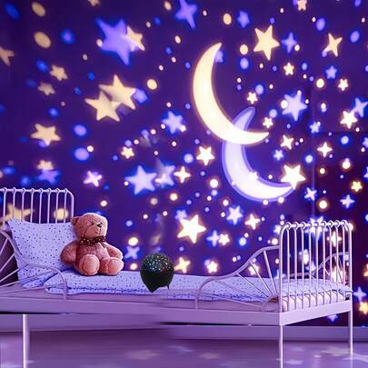 مصباح إسقاط سماء النجوم RGB ذكي | جهاز عرض USB | مصباح مكتبي زخرفي إبداعي | إضاءة حفلة جو | مصباح ليلي كرة ديسكو LED متغير اللون | مصباح سرير متغير اللون | مناسب للغرفة والمنزل والمكتب والحفلات والسينما أو طاولة الليل - هدية مثالية لعيد الميلاد وعيد الحب والعيد