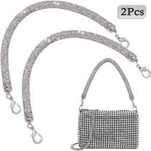 2pcs Rhinestone Purse Strap Replacement 11.8inch Short Crystal Bag Handle Sparkly Wallet Straps Rhinestone Purse Chain For Underarm Bag Shoulder Evening Handbag Wedding Party - Multicolor - View 10