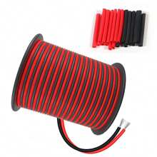 2-Pin 33ft/10M Extension Cable, 18AWG-22AWG Stranded Tinned Copper Wire For LED Lighting - Red Polyvinyl Chloride, 110V-220V, Hard-Wired, No Battery Needed, LED Lighting Cable | Sleek Red Cable | Durable Wire Construction, LED Lighting Kit