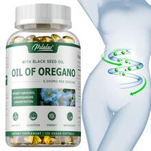 PSLALAE Oregano Oil Softgels - Helps Promote Intestinal And Digestive Health, Improve Absorption, And Boost Immunity And Energy Levels - 120pcs - 120粒膠囊 - 查看 1
