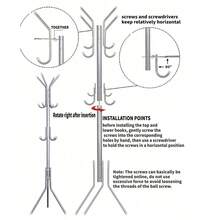 1件简约衣架 - 独立式铁艺衣架 - 现代简约风格衣帽架，带加粗挂钩，适合装饰、节日装饰、房间装饰、家居装饰、卧室装饰，可悬挂连衣裙、裤子、鞋子、牛仔裤、靴子、裙子等。简约风格，适合春夏上衣。 - 彩色 - 查看 6