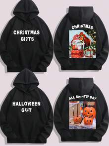 Customized Hooded Sweatshirt For Men, Autumn/Winter, Personalized With Your Photo, Text, Blessing, Holiday, Anniversary, Halloween, Christmas, Valentine's Day, Father's Day, Party, Birthday Gift, Back To School Outfit Ornamental, Dawg Stylish, Fashion, Hipster, Contracted, Easy Costume, Modest Fashion, Minimal Chic, Casual Custom, Unique, Personalized Ornamental,Dawg Stylish,Fashion,Hipster,Contracted,Easy Costume,Modest Fashion,Minimal Chic,Casual Custom,Unique,Personalized Ideal Gifts For Him Family,Boyfriend,Friends,Children,Customized Men Clothing