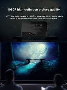 Divisor HDTV 4K 1 entrada 2 salidas, convertidor de pantalla dual para computadora y TV, dispositivo de pantalla dividida de alta definición