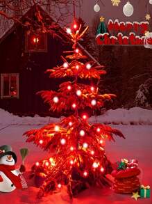 一套太阳能灯串，8种户外防水照明模式，铜线灯，50-300颗LED灯珠，可DIY，适用于花园、庭院、露营、派对、婚礼、圣诞树、圣诞节、万圣节、情人节装饰（暖白/白/彩色/粉色/蓝色/红色）