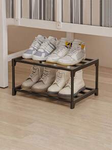 1 Stück mehrstöckiges Schuhgestell, Schuhorganizer unter dem Bett, platzsparendes Schuhaufbewahrungsgestell, hält 2 Paar große Schuhe oder 3 Paar kleine Schuhe, geeignet für Eingangsbereich, Schlafzimmer, Flur, Garage