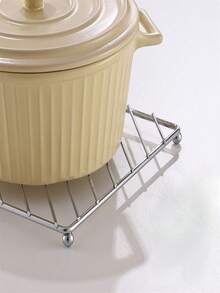 2 st silverförtjockade rostfria stål värmeisolerande bordsunderlägg underlägg värmeisolerande mattor praktisk hylla universalhylla för kök och matsal, verktygsställ - Multifärgad - Visa 8