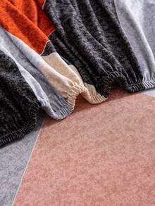 1 件印花弹力沙发套防脏现代沙发套简约风格沙发套装适用于客厅卧室户外沙发保护套 L 形组合躺椅 1/2/3/4 座靠垫套家居装饰沙发沙发 - 桔色 - 查看 9