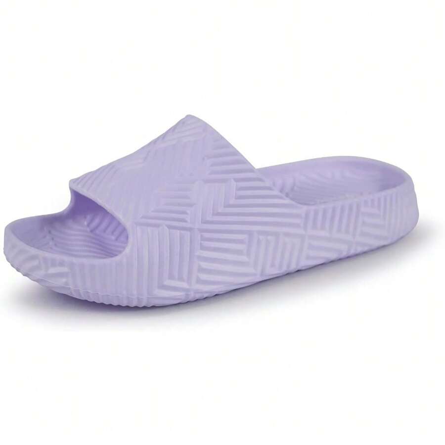 Weweya Shower Shoes For Women And Men - Bathroom Slippers - Non Slip House Slides - Lightweight Beach Sandals