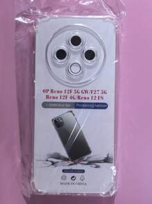 Transparent Four-Corner Anti-Fall Protective Case, Applicable For OPPO/OnePlus Series Smartphones, Transparent Four-Corner Anti-Fall Phone Case, Phone Case, Phone Protective Cover, Phone Shell, Phone Cover, Anti-Drop Phone Case, Transparent Phone Case, Minimalist Phone Case, Solid Color Phone Case, Transparent Phone Case, TPU Anti-Fall Phone Case (Military-Grade Anti-Drop)