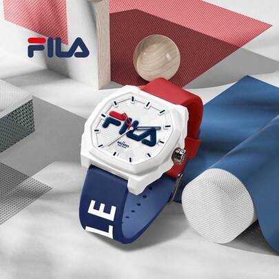  FILA 女士石英表 – 珍珠表盘和皮革表带 | 优雅女士礼品表 – 适合办公室、活动和日常佩戴