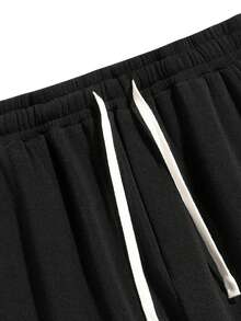 Men's Thermal Lined Sweatpants, Loose Fit Casual Joggers For Autumn/Winter