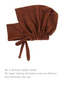 1 pieza Nuevo gorro cuello calentador de seda de leche elástico multicolor, sombrero con bufanda oculta ajustable en la parte posterior