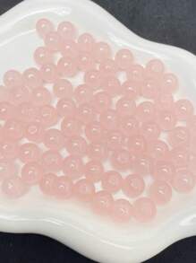 Ca. 60 Stücke 8mm klassische einfarbige Glasperlen für DIY Schmuckherstellung, geeignet für Armbänder, Halsketten, Alltagsmode