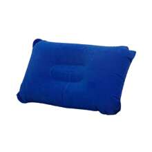 1pc Portable Inflatable Pillow For Outdoor Camping And Nap, Disposable Backrest Cushion, Velour Throw Pillow, Travel Pillow, Car Cushion, Bedding, Home