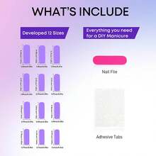 Long Press On Nails Green French Tip Fake Nails Square False Nails With 3D Pattern Designs Glitter Artificial Nails Sparkly Glue On Nails Cute Stick On Nails For Women 24Pcs - 長款-C5C30 - 查看 4