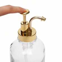 Juego de 2 envases dispensadores de gel de ducha de 500 ml para jarabe de café, etc. Extraíbles. - transparente - Ver 5