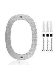5/8 Inch 3D Floating House Numbers And Letters, ABS Modern House Number,Garden Door Mailbox Decor Numbers With Nail Kit, Modern Address House Numbers, Applicable To Apartments Houses Streets Outdoor Signs Home Decor Christmas Decoration - Textured Silver - View 36