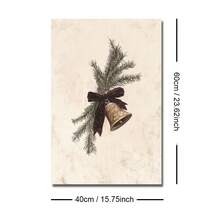 1pc Unframed Christmas Bell Bow Ribbon Vintage Poster Festival Rustic Wall Art Canvas Print Minimalist Winter Xmas Holiday Farmhouse Aesthetic Decor Retro Painting For Apartment,Living Room,Bedroom,Modern Home Decoration Christmas Decoration XMAS Decor Christmas Tree Gift Decor Thanksgiving Wedding Home Decor Home Decor Fall Decor Autumn Decor Birthday Decorations For Gifts Party Supplies Indoor Holiday Festival Decor Halloween Decor Wall Decor Halloween Ornaments Christmas Decoration XMAS Decor Christmas Tree Gift Decor Thanksgiving Wedding Home Decor Home Decor Fall Decor Autumn Decor Birthday Decorations For Gifts Party Supplies Indoor Holiday Festival Decor Halloween Decor Wall Decor Halloween Ornaments - Multicolor - View 8