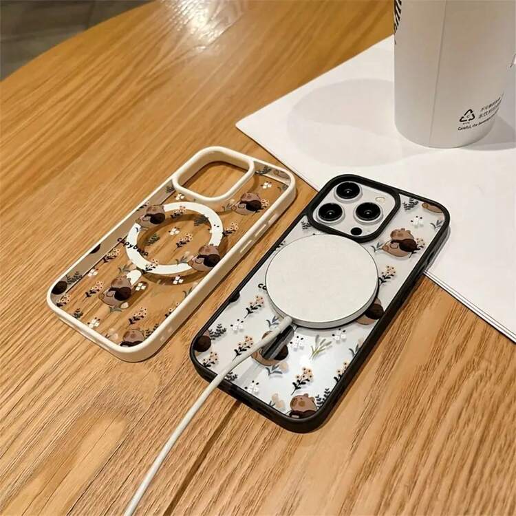 Funda de teléfono Multi-Color Opcional TPU + Acrílico 2 en 1 Funda Magnética Macaron para Teléfonoóvil Iphone16Promax, 16 15Pro 14PLUS 13 12Pro 11 Pro X XSMAX Funda Protectora Negra Xs Xsmax - Negro - Añade 4