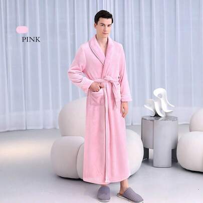 초극세사 산호 벨벳 목욕가운 - 빠른 건조, 비탈모 및 통기성 | 남녀 모두에게 적합 | 모던한 디자인