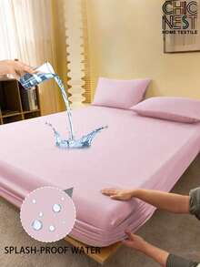 1 件防溅水纯粉色牛油果绿色床笠，防污床垫保护套，防尘床垫罩，床单，柔软透气，适合所有尺寸的床 - 单人床、全尺寸床、特大号床、大号床单，深口袋，最大 11.8 英寸床单，床罩透气防皱，更适合睡眠，可机洗宿舍客房后学校床单 - 粉色 - 查看 7