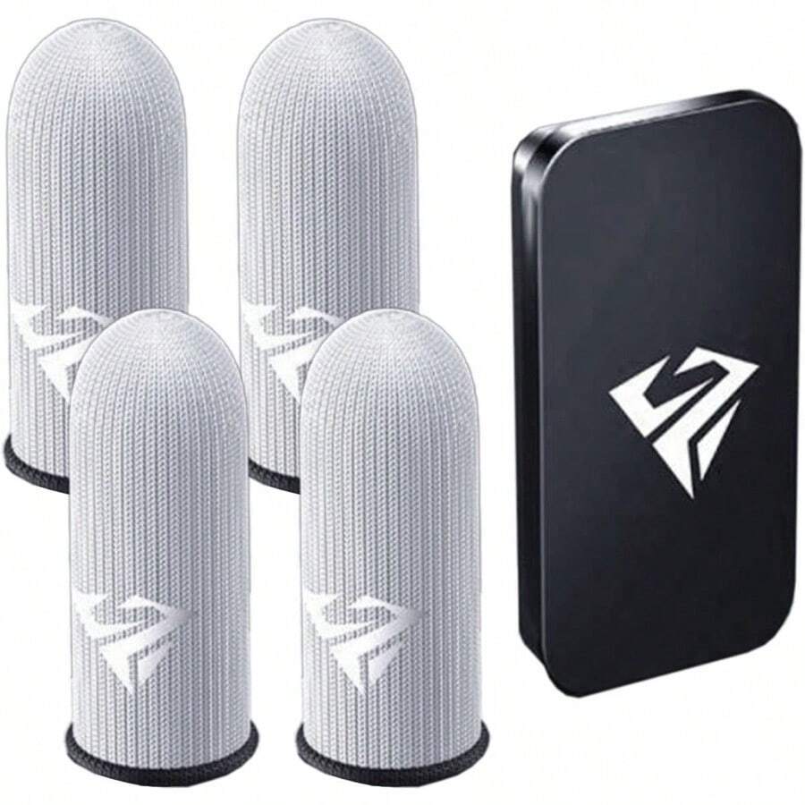 YQQ 1 Pair Gaming Finger Sleeves AntiSweat For Mobile Game Controllers Breathable Thumb Finger Cots For LXY2179 - 如圖 - 查看 1