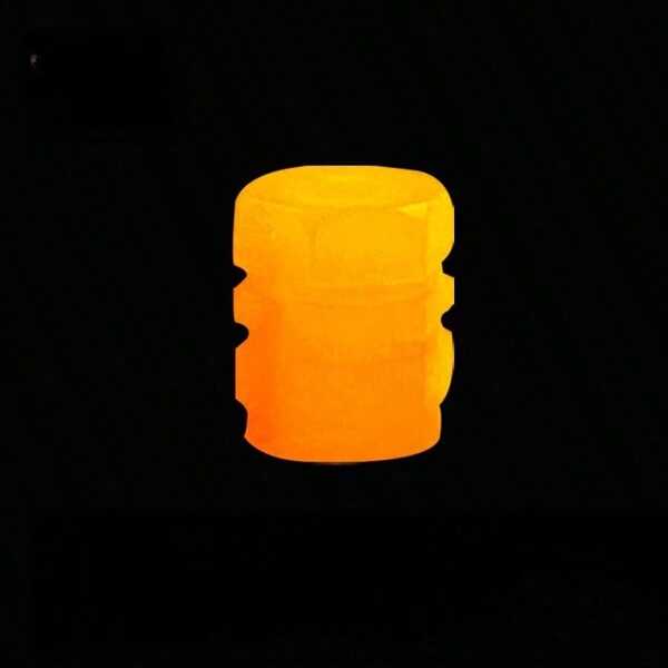 1PC Car Tire Luminous Valve Cap, General Air Nozzle Cover, Multi-Color Optional Beautiful And Practical, Color Luminous