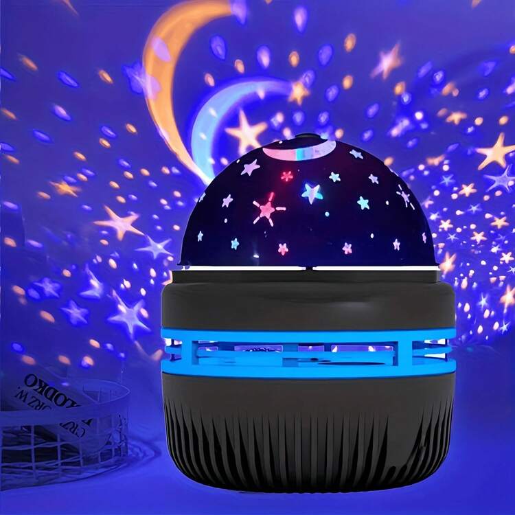 RGB 星空投影智能灯 | USB 投影仪 | 创意装饰台灯 | 氛围派对灯 | 迪斯科球 LED 夜灯 | 变色床头灯 | 适用于卧室、家居、办公室、派对、电影院或床头柜 - 圣诞节、情人节、复活节等节日的理想礼物 - 黑色 - 查看 13