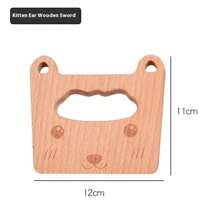 木制儿童刀烹饪玩具仿真刀切水果蔬菜儿童厨房过家家玩具蒙特梭利教育 - 廚房木刀 - 查看 6