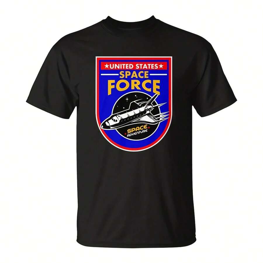 United States Space Force Adventure Ussf Uni T-Shirt - 黑色9 - 查看 1