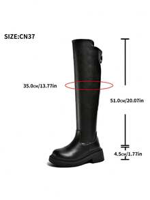 2025 Spring/Autumn New Back Zipper Thigh High Boots For Women, Tall Riding Boots Over The Knee Slim Fit,Fashionable Boots