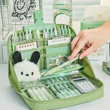 Estojo de lápis de grande capacidade com 12 camadas, caixa de armazenamento de papelaria de alta aparência, bolsa de cosméticos estilo ins, bolsa para lápis, material escolar e de escritório