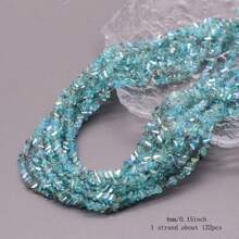 4mm 130 buc. Mărgele de cristal transparente triunghiulare Mărgele de sticlă de cristal de culoare strălucitoare Mărgele libere pentru realizarea de bijuterii, colier de cercei DIY