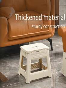 1 件便携式折叠凳，户外踏脚凳，紧凑节省空间的折叠凳 - 彩色 - 查看 1