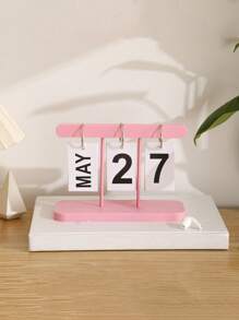 1pc Nordic Style Luxury Flip Page Calendar Desktop Organizer, Home Decor For Living Room, Entryway, Office, Bookshelf Back To School
