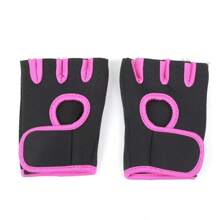 EIGIIS زوج من قفازات التمرين للنساء مانعة للانزلاق لرفع الأثقال مع امتصاص الصدمات، قفازات رياضية بقبضة ممتازة لحماية اليد للتمارين الرياضية مثل رفع الأثقال، الدراجات، السحب، التسلق